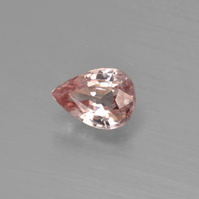 Zircon orange naturelle en forme de poire, 1,20 ct, VVS