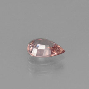 Zircon orange naturelle en forme de poire, 1,20 ct, VVS