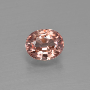 Zircon Pêche naturelle Coupe ovale, 1.73 ct, VVS-VS