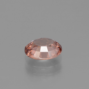Zircon Pêche naturelle Coupe ovale, 1.73 ct, VVS-VS