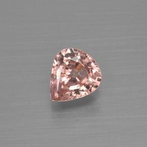 Zircon orange naturelle en forme de poire, 0,98 ct, VVS