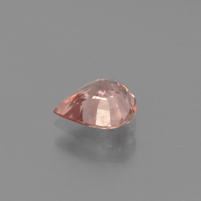 Zircon orange naturelle en forme de poire, 0,98 ct, VVS