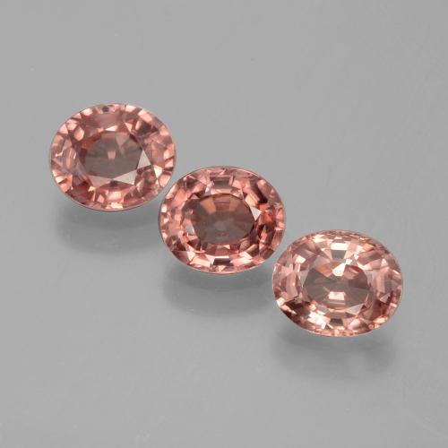 Achetez naturel 3,05ct rose zircon gems, coupe ovale, en provenance tanzanie chez gemselect. en stock, livraison internationale!