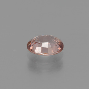 Zircon orange naturelle coupe ovale, 1,47 ct, VS