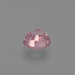 Zircon rose naturelle coupe roude, 1,22 ct, VVS-VS