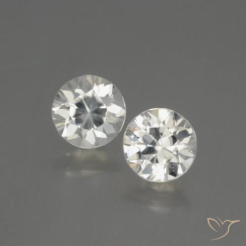 4.32ctw Naturel Blanc chaud Zircon, Tour, VVS-VS