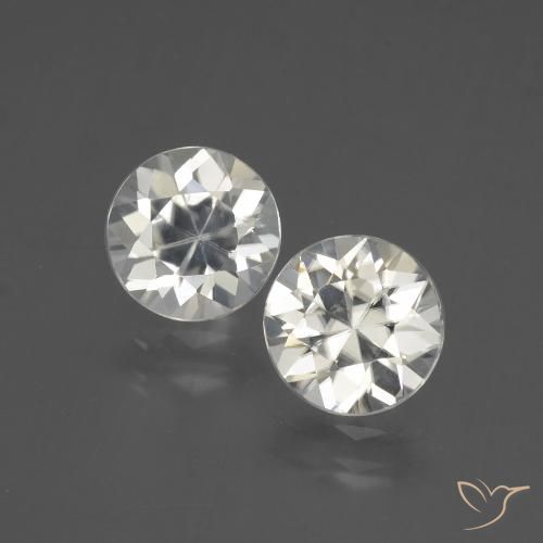4.56ctw Naturel Blanc chaud Zircon, Tour, VVS-VS