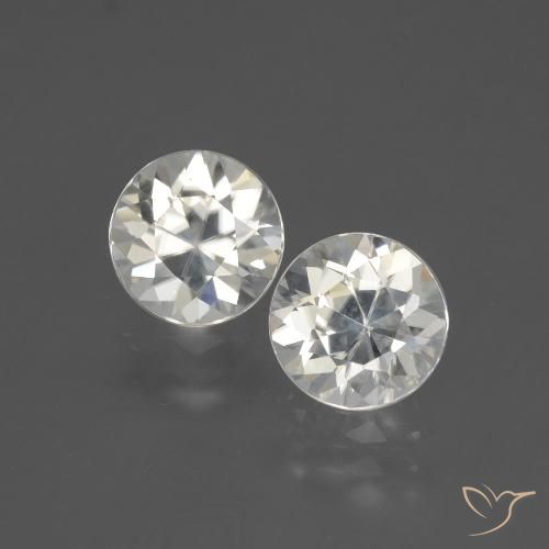 4.25ctw Naturel Blanc chaud Zircon, Tour, VVS