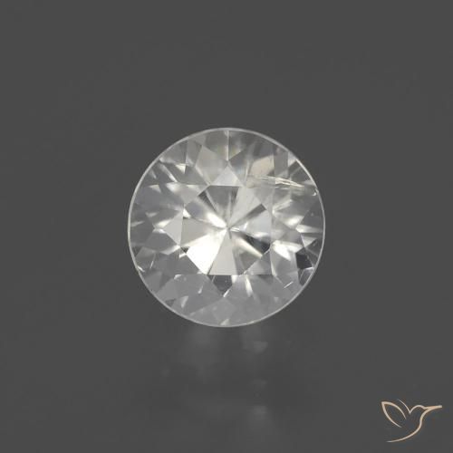 2.14ct Naturel Blanc chaud Zircon, Tour, VS