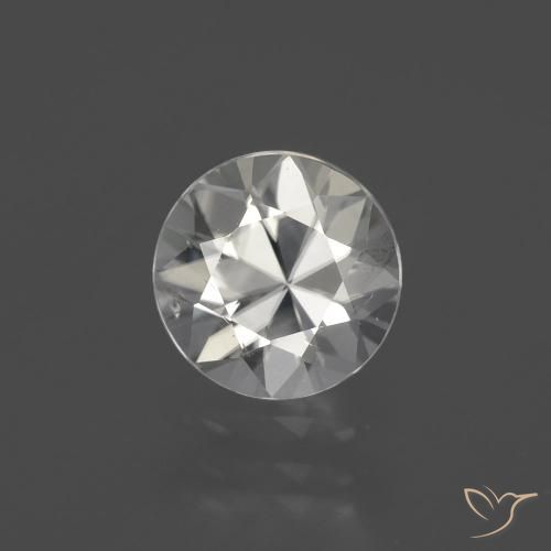 2.22ct Naturel Blanc chaud Zircon, Tour, VS