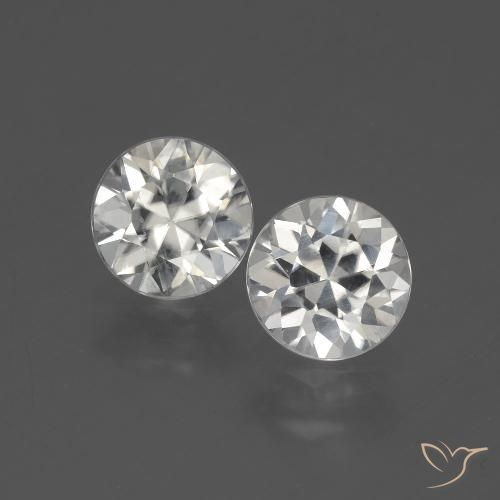 3.72ctw Naturel Blanc chaud Zircon, Tour, VS