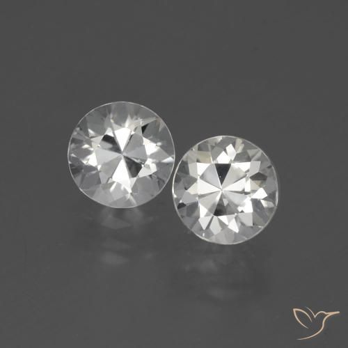 3.73ctw Naturel Blanc chaud Zircon, Tour, VVS
