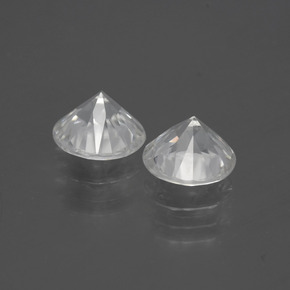 Achetez naturel 3,68ct blanc zircon gems, coupe roude, en provenance myanmar chez gemselect. en stock, livraison internationale!