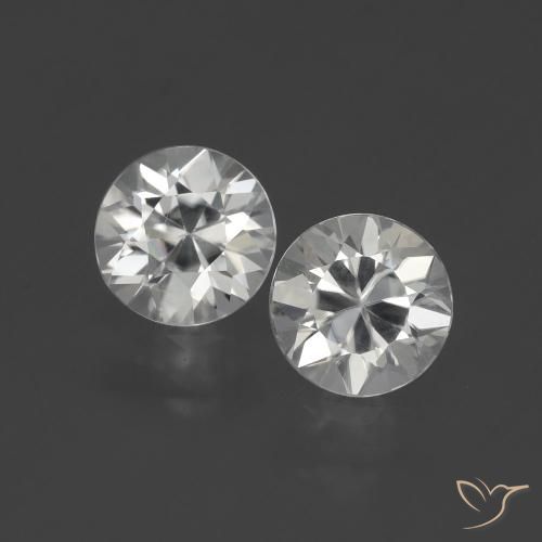 2.92ctw Naturel Blanc chaud Zircon, Tour, VVS-VS