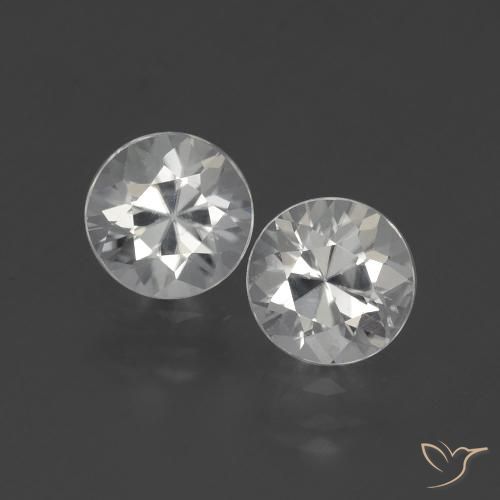 2.99ctw Naturel Blanc chaud Zircon, Tour, VVS-VS