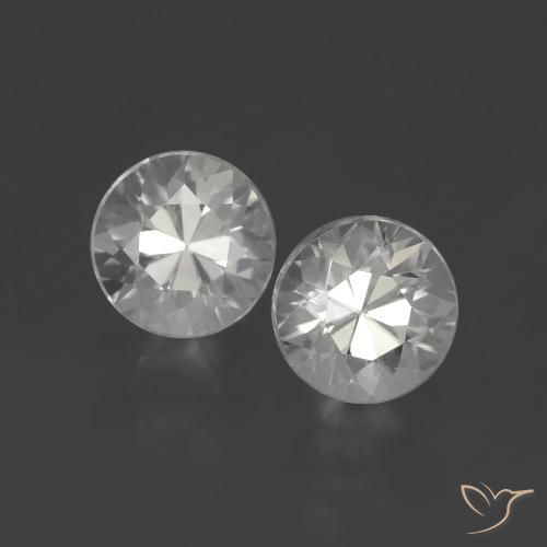 3.50ctw Naturel Blanc chaud Zircon, Tour, VVS