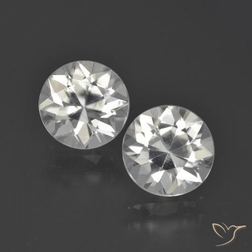4.73ctw Naturel Blanc chaud Zircon, Tour, VS