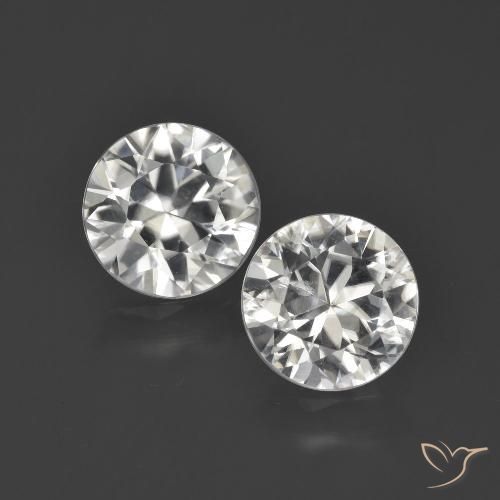 3.99ctw Naturel Blanc chaud Zircon, Tour, VVS-VS