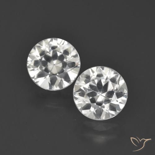 4.08ctw Naturel Blanc clair Zircon, Tour, VVS-VS