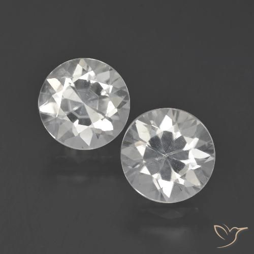 4.89ctw Naturel Blanc Zircon, Tour, VVS-VS