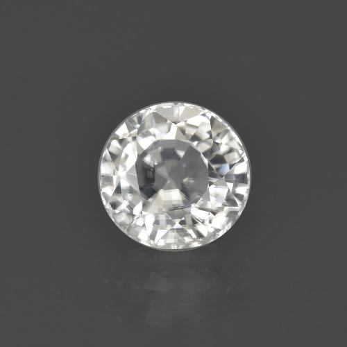 Zircon Blanc chaud naturelle Coupe roude, 3.18 ct, VS