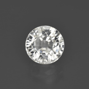 Zircon Blanc chaud naturelle Coupe roude, 3.18 ct, VS