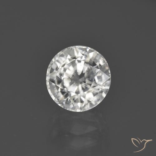 3.22ct Naturel Blanc chaud Zircon, Tour, VS-SI