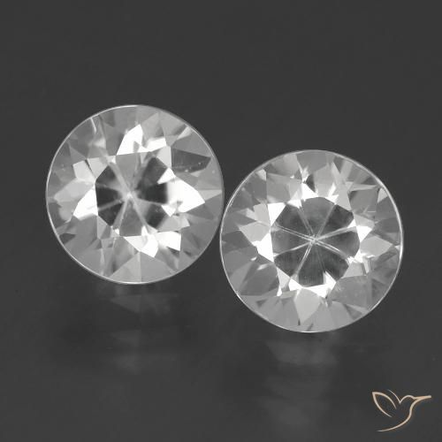 4.05ctw Naturel Blanc Zircon, Tour, VVS