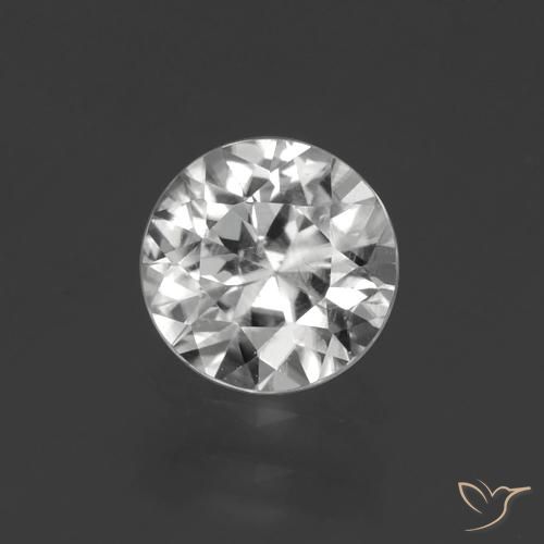 1.33ct Naturel Blanc clair Zircon, Tour, VS