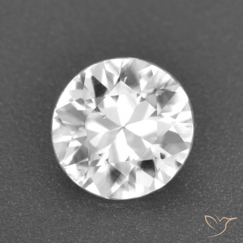 1.60ct Naturel Blanc clair Zircon, Tour, VS