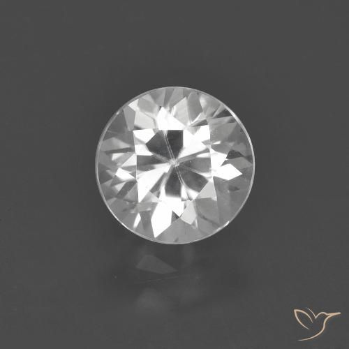 1.56ct Naturel Blanc Zircon, Tour, VVS-VS