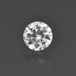Zircon blanc naturelle coupe roude, 0,91 ct, VVS-VS