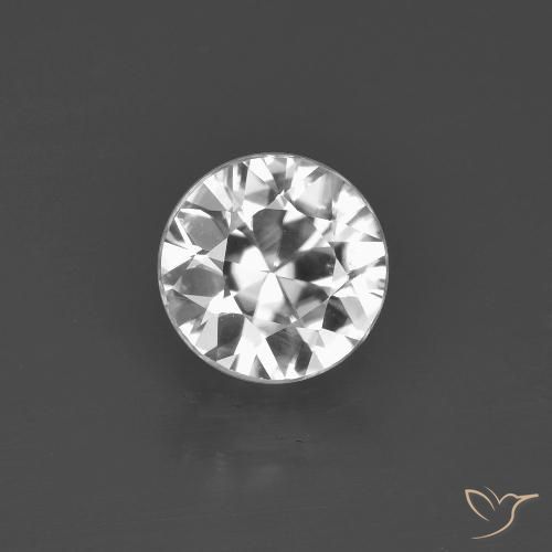 1.45ct Naturel Blanc clair Zircon, Tour, VVS-VS