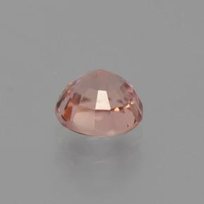 Zircon Rose naturelle Coupe roude, 1.38 ct, VS