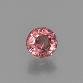 Zircon Rose naturelle Coupe roude, 1.02 ct, VVS-VS
