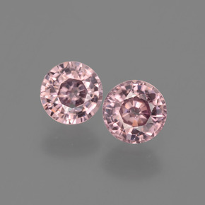 Achetez naturel ct Rose Zircon gems, Coupe roude, En provenance Tanzanie chez GemSelect. En stock, livraison internationale!
