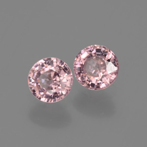 Achetez naturel ct Rose Zircon gems, Coupe roude, En provenance Tanzanie chez GemSelect. En stock, livraison internationale!