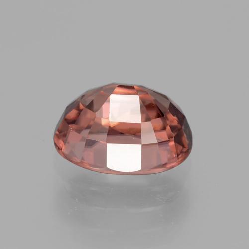 Zircon Rose moyen naturelle Coupe ovale, 3.59 ct, VS