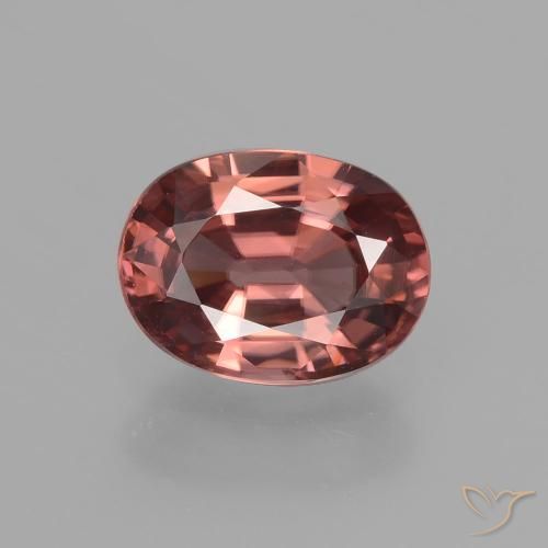 2.74ct Naturel Vin rouge Zircon, ovale, VS