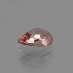 Zircon orange naturelle en forme de poire, 1,48 ct, VVS-VS