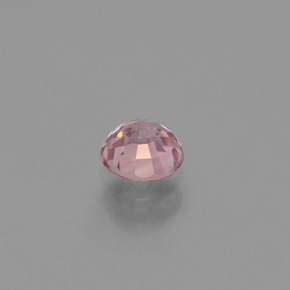 Zircon rose naturelle coupe roude, 0,64 ct, VVS-VS