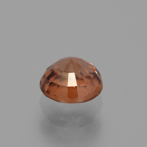 Zircon Orange naturelle Coupe roude, 0.89 ct, VVS-VS
