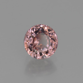 Zircon Rose naturelle Coupe roude, 0.98 ct, VVS-VS