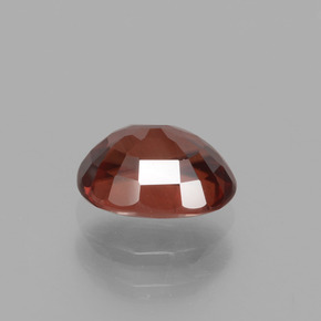 Zircon orange naturelle coupe ovale, 1,37 ct, VVS