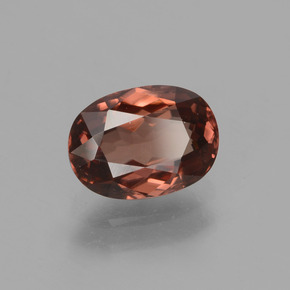 Zircon Rose naturelle Coupe ovale, 1.94 ct, VVS