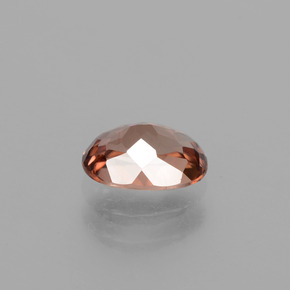 Zircon Rose naturelle Coupe ovale, 1.18 ct, VVS