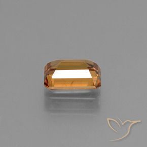 Zircon Orange terre naturelle Octogone / coupe Émeraude, 1.61 ct, VS