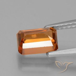 Zircon Orange foncé naturelle Octogone / coupe Émeraude, 1.83 ct, VS