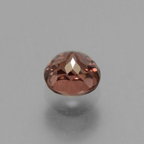 Zircon rose naturelle coupe roude, 0,71 ct, VS