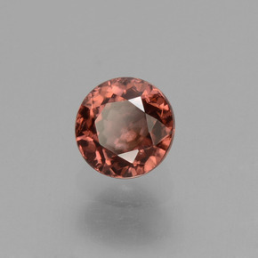 Zircon Rose naturelle Coupe roude, 0.69 ct, VS